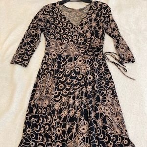 Faux wrap dress